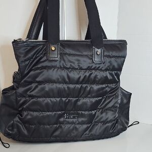 Sol And Selene Black Quilted Tote Bag